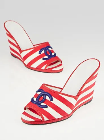 Chanel Sailor Platform Wedges - 41