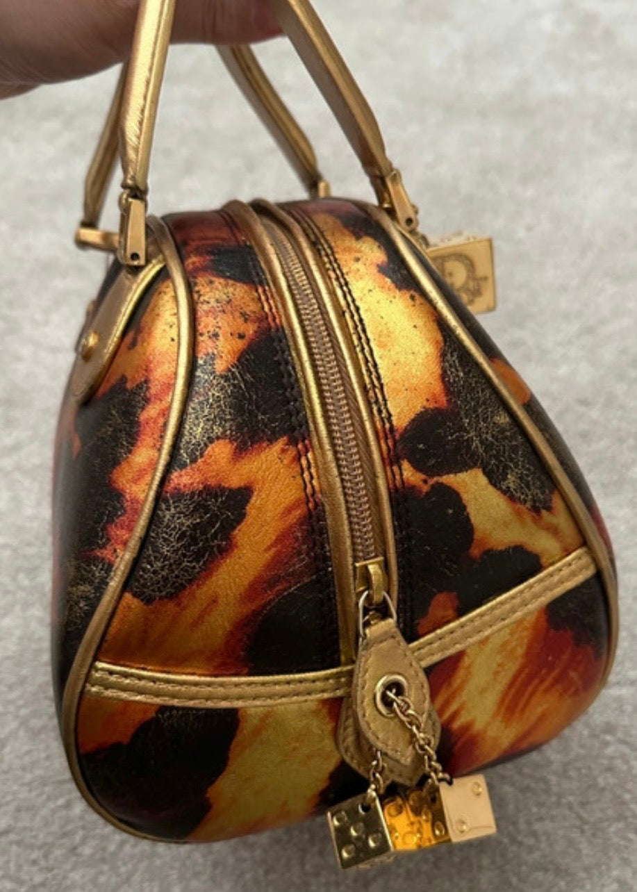 Dior Gambler Gold Dice Bag