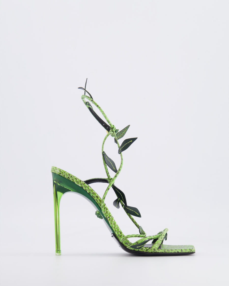 Versace 2020 Python Leaf Heels - 36