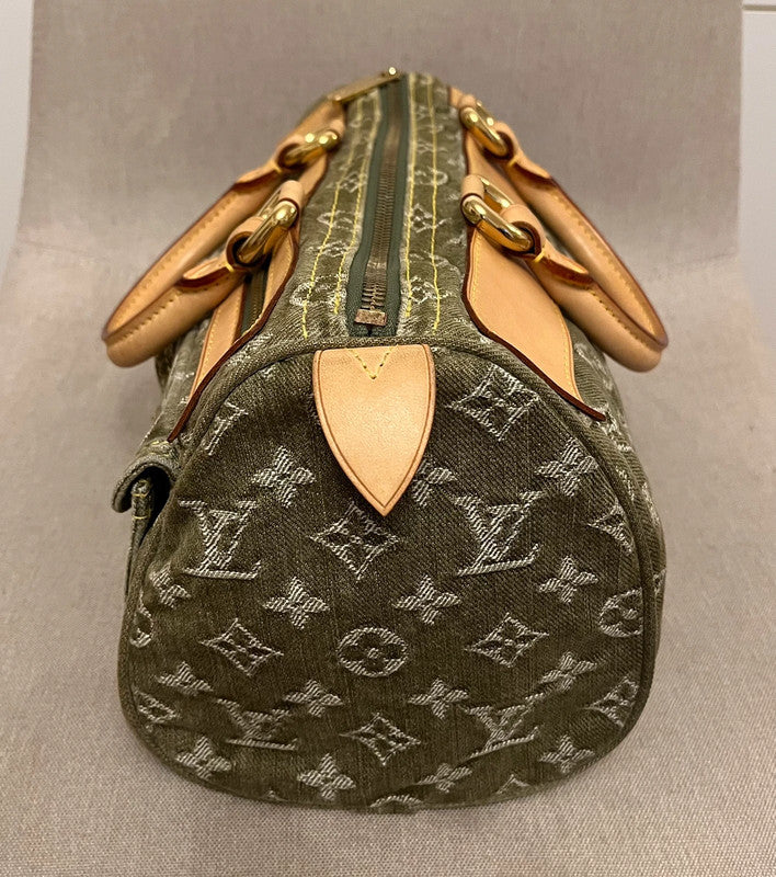 Louis Vuitton Denim Neo Speedy Khaki