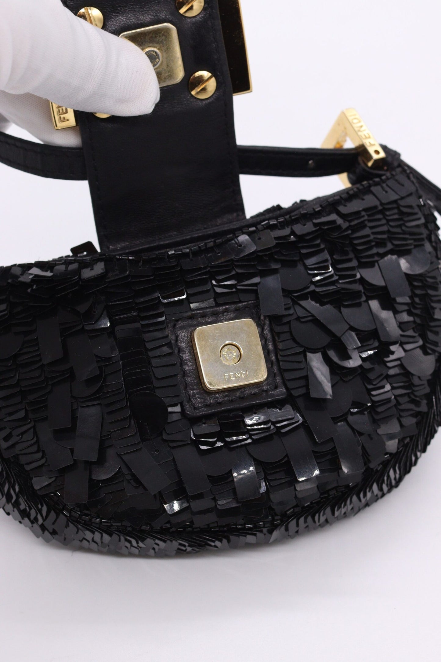 Fendi Mini Croissant Sequin Bag