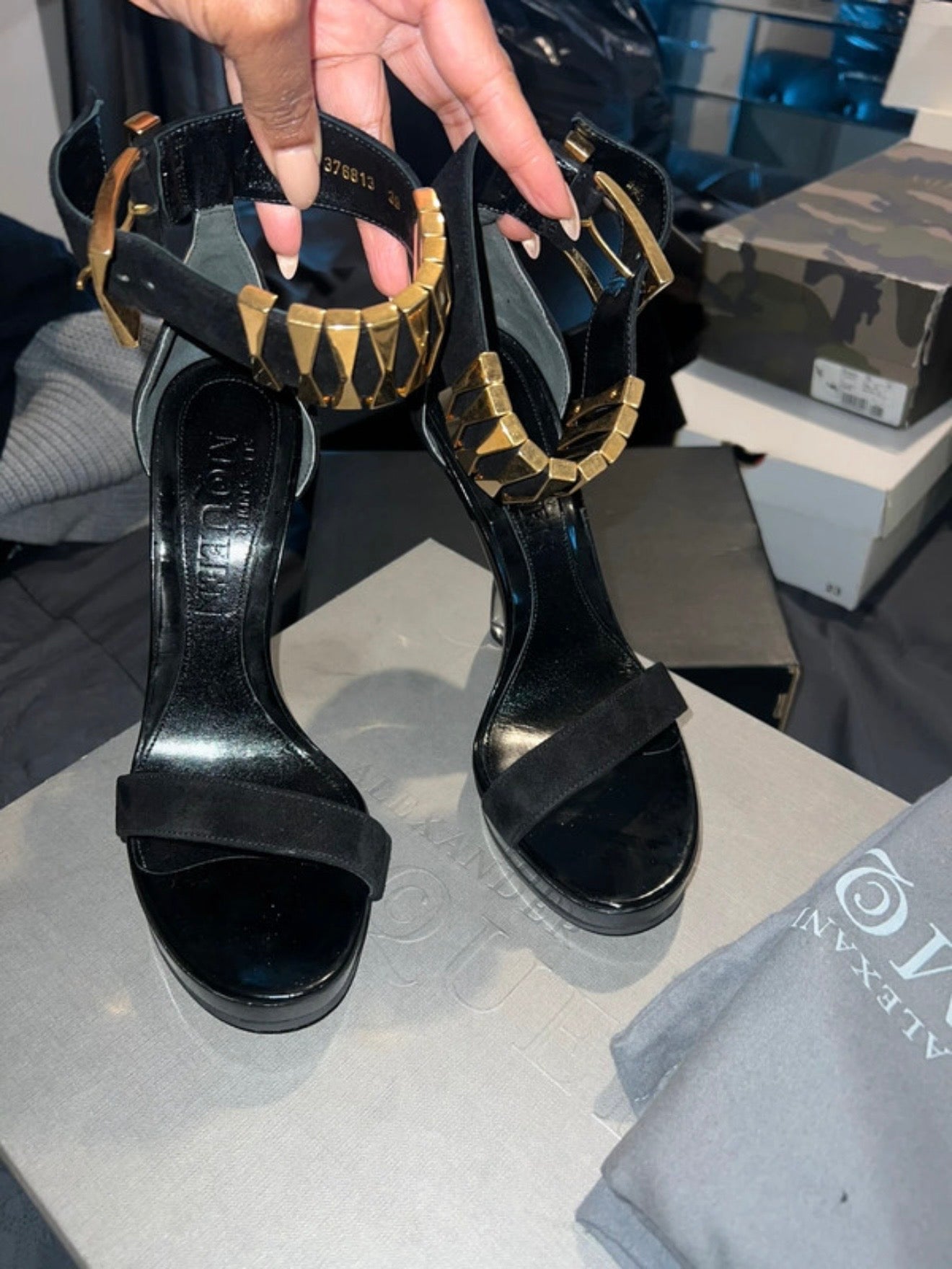 Alexander McQueen Sculpted Wedge Heels Brand New - 39