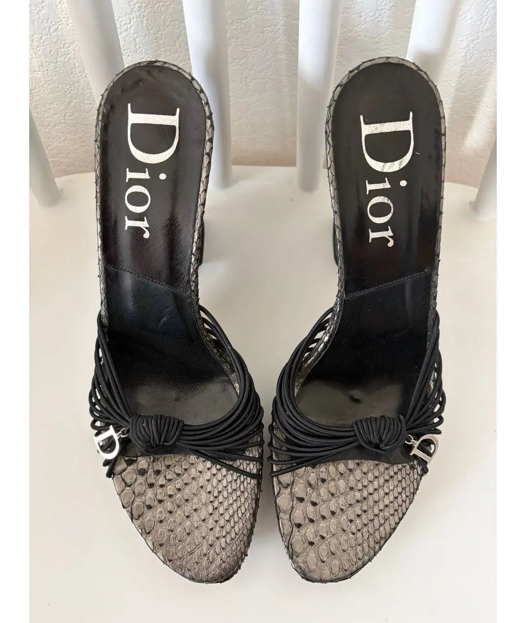 Dior Galliano Python Wedge Heels - 38.5