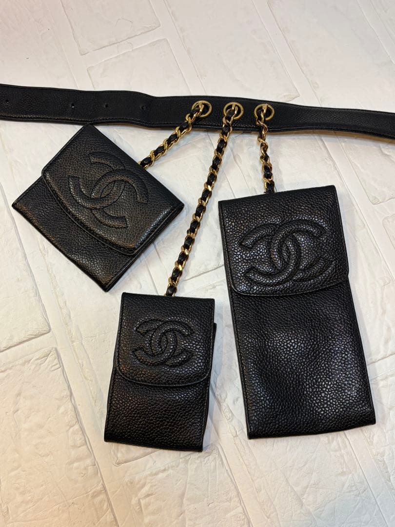 Chanel Caviar Multi Pouch Belt Bag