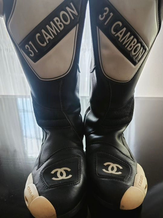Chanel Cambon Moto Boots - 42
