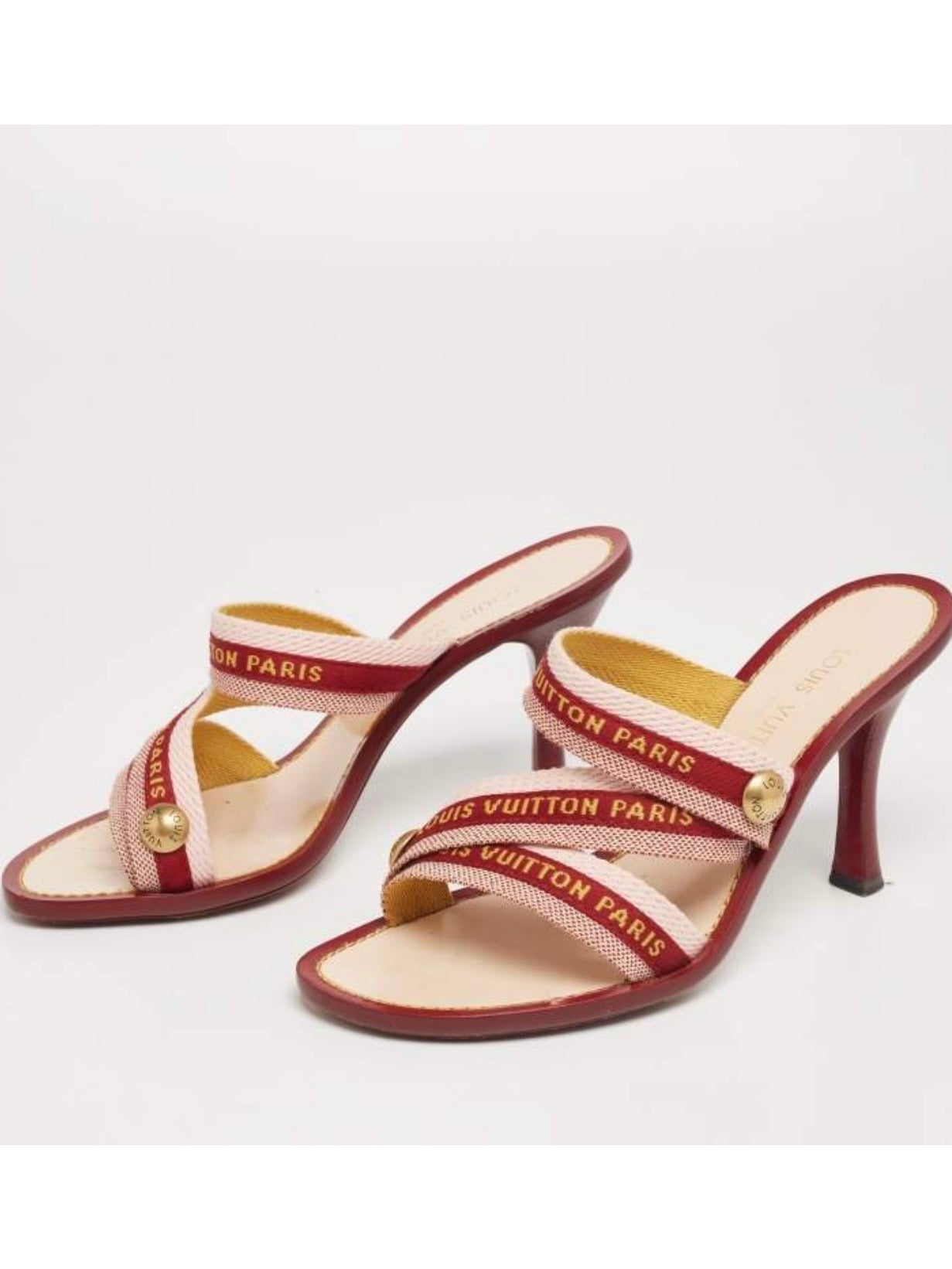 Louis Vuitton Strappy Logo Mule - 35.5/36.5