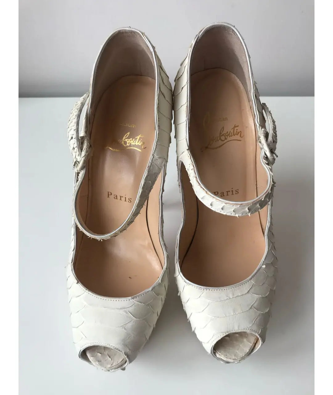 Christian Louboutin Lady Highness Python Heels - 36.5