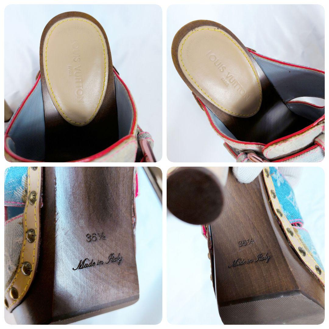 Louis Vuitton Denim Clog Heel - 36.5/37