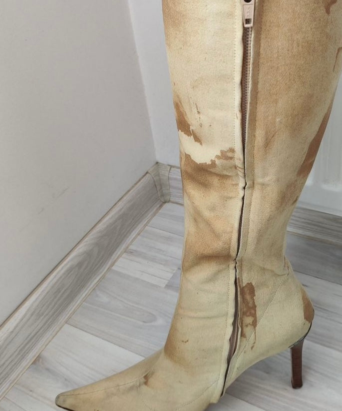 Roberto Cavalli Tattoo Boots- 39/39.5