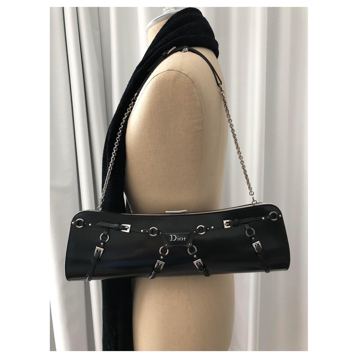 Dior Bondage Clutch and Chain Bag