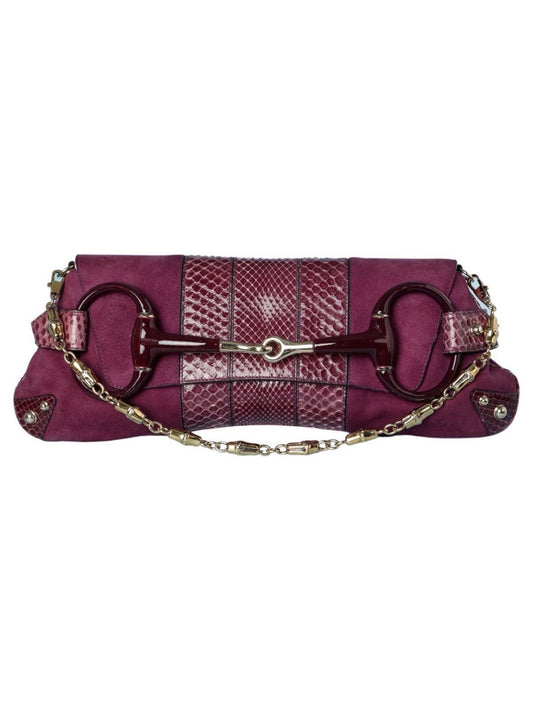Gucci by Tom Ford Horsebit Bag with Lizard Skin