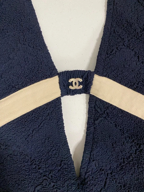 Chanel Terrycloth One Piece Bathing Suit - S
