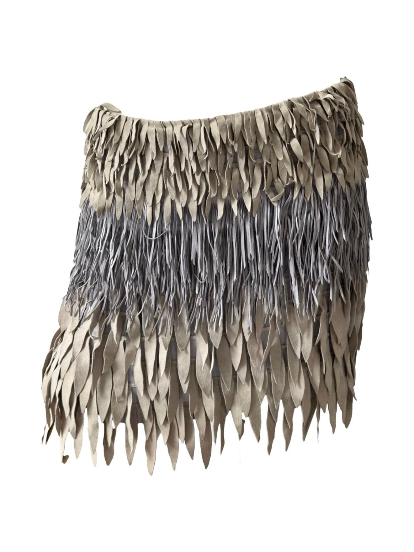 Roberto Cavalli 2007 Runway Feather Mini-skirt - S