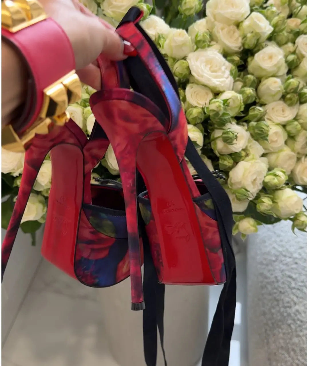 Christian Louboutin Platform Cassia Lace Up Brand New - 37