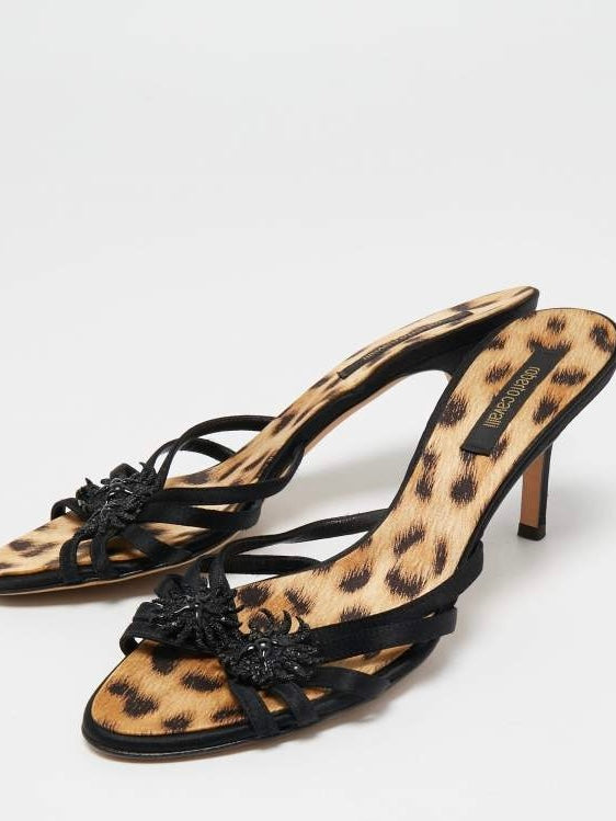 Roberto Cavalli Embellished Heels - 38