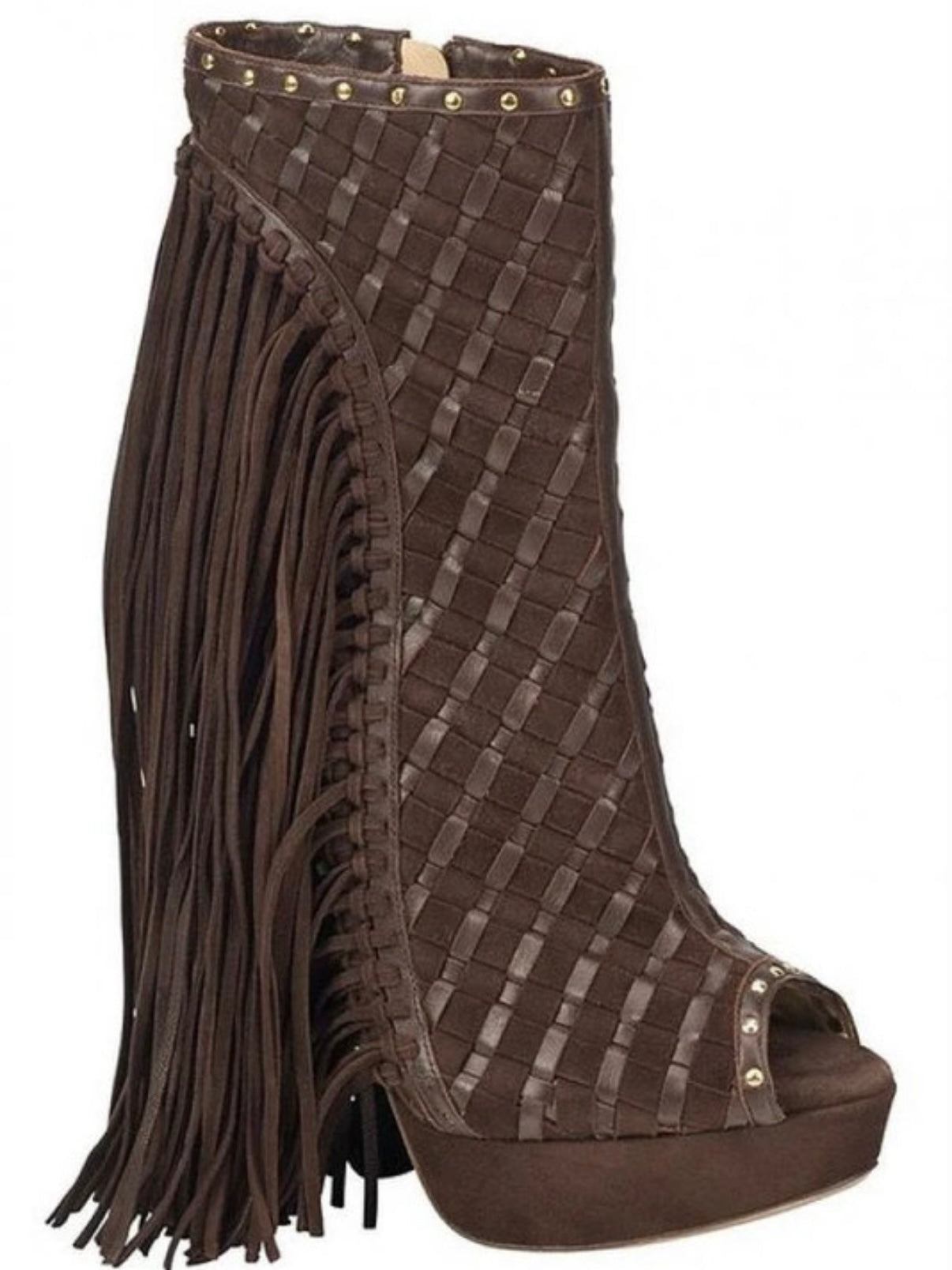 Jimmy Choo Suede Fringe Tassel Boots - 39