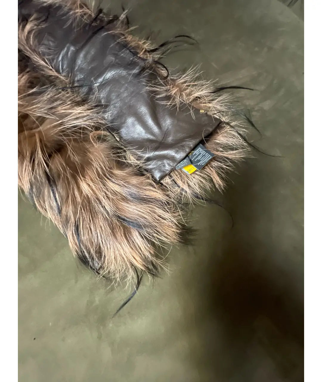 Fendi Fox Fur Leather Long Arm Gloves
