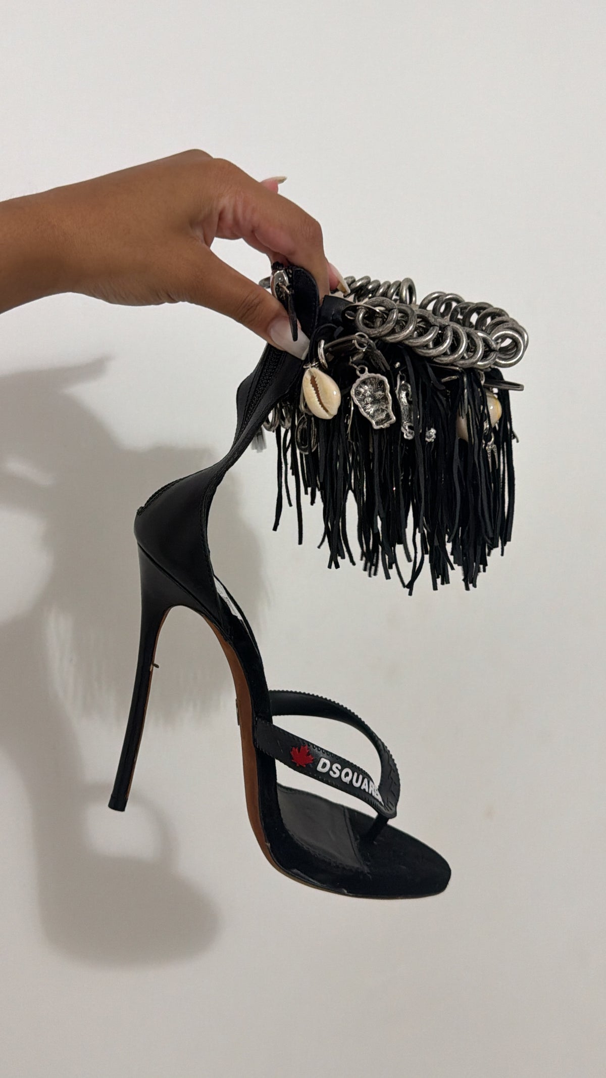 Dsquared2 Gothika Fringe Heel - 39/39.5
