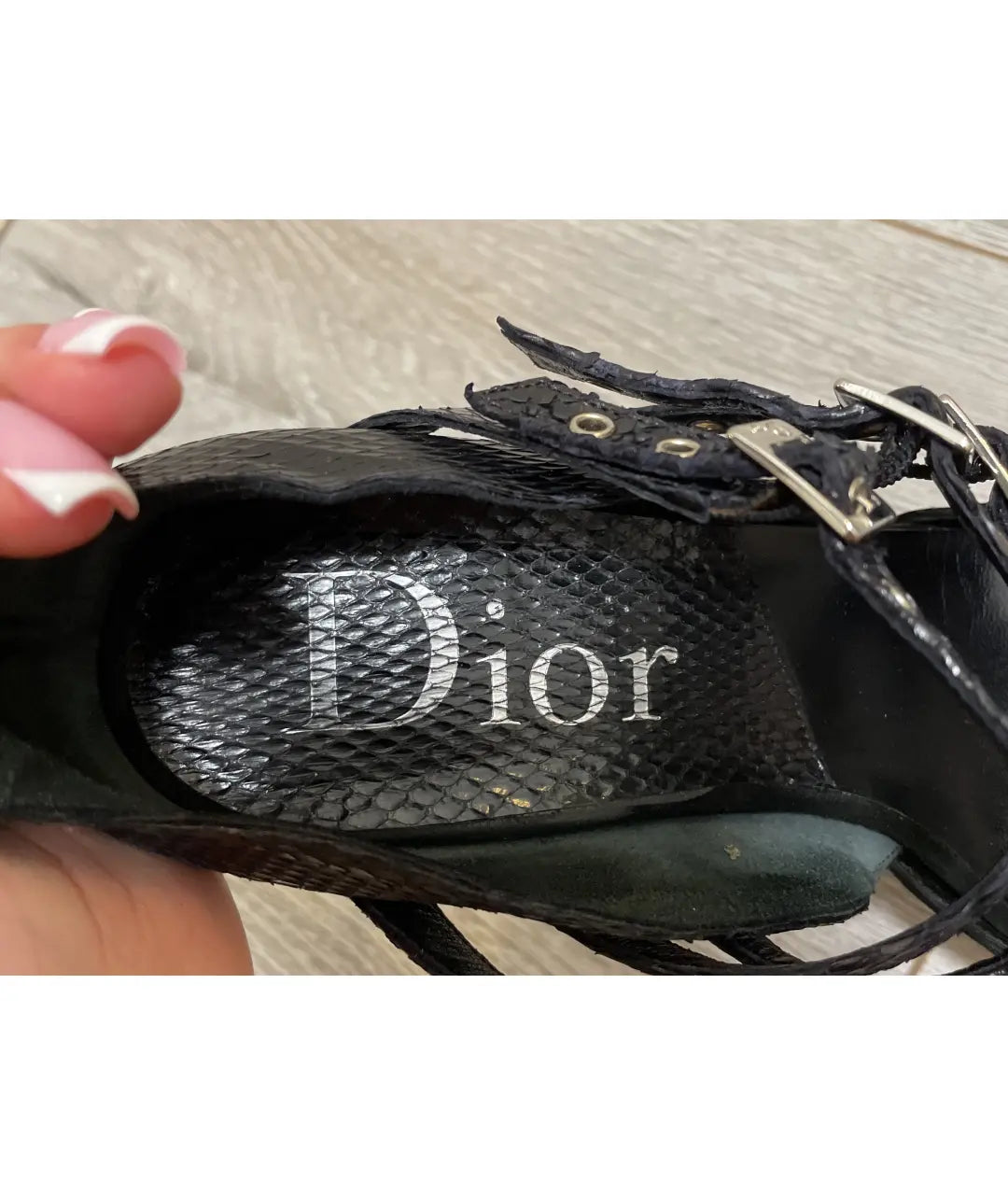 Dior Galliano 2003 Python Bow Heels - 39