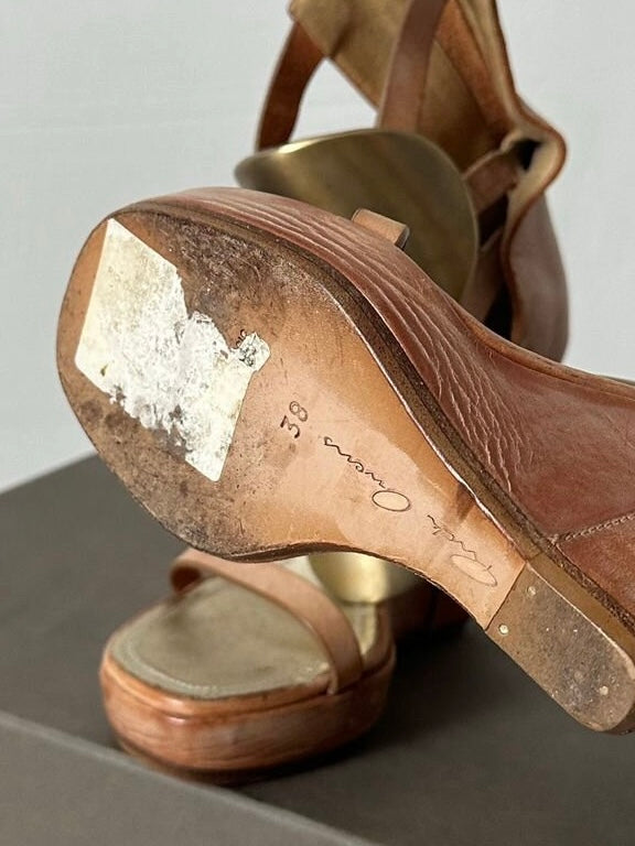 Rick Owens 2013 Runway Medallion Wedges - 38