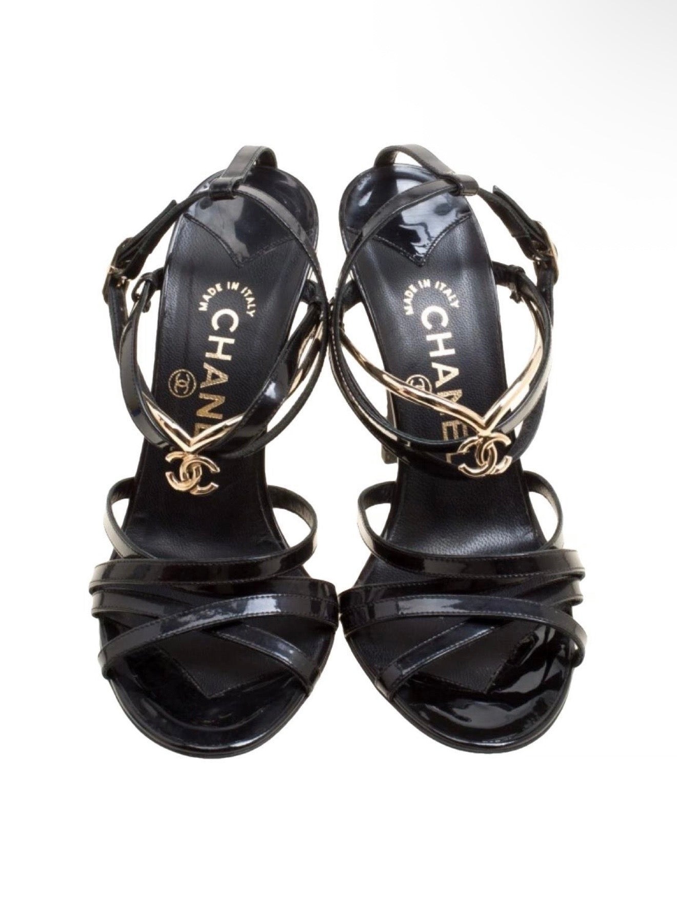Chanel Logo Charm Heels - 36