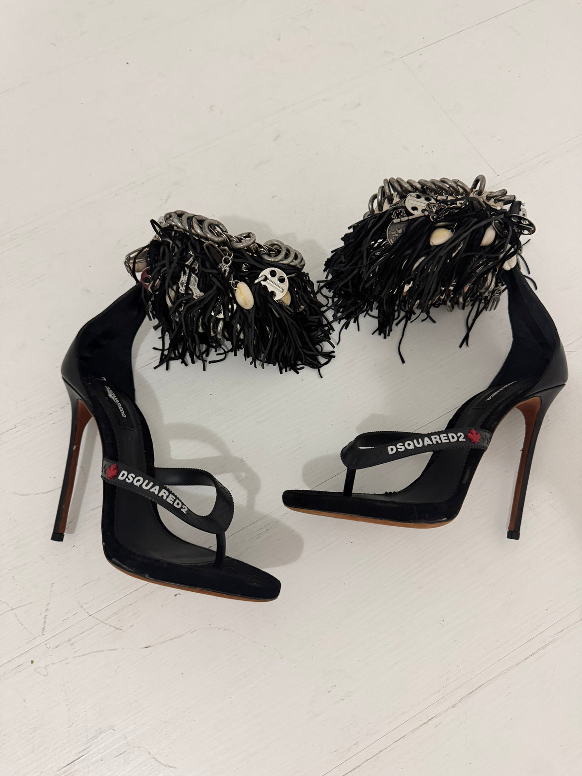 Dsquared2 Gothika Fringe Heel - 39/39.5
