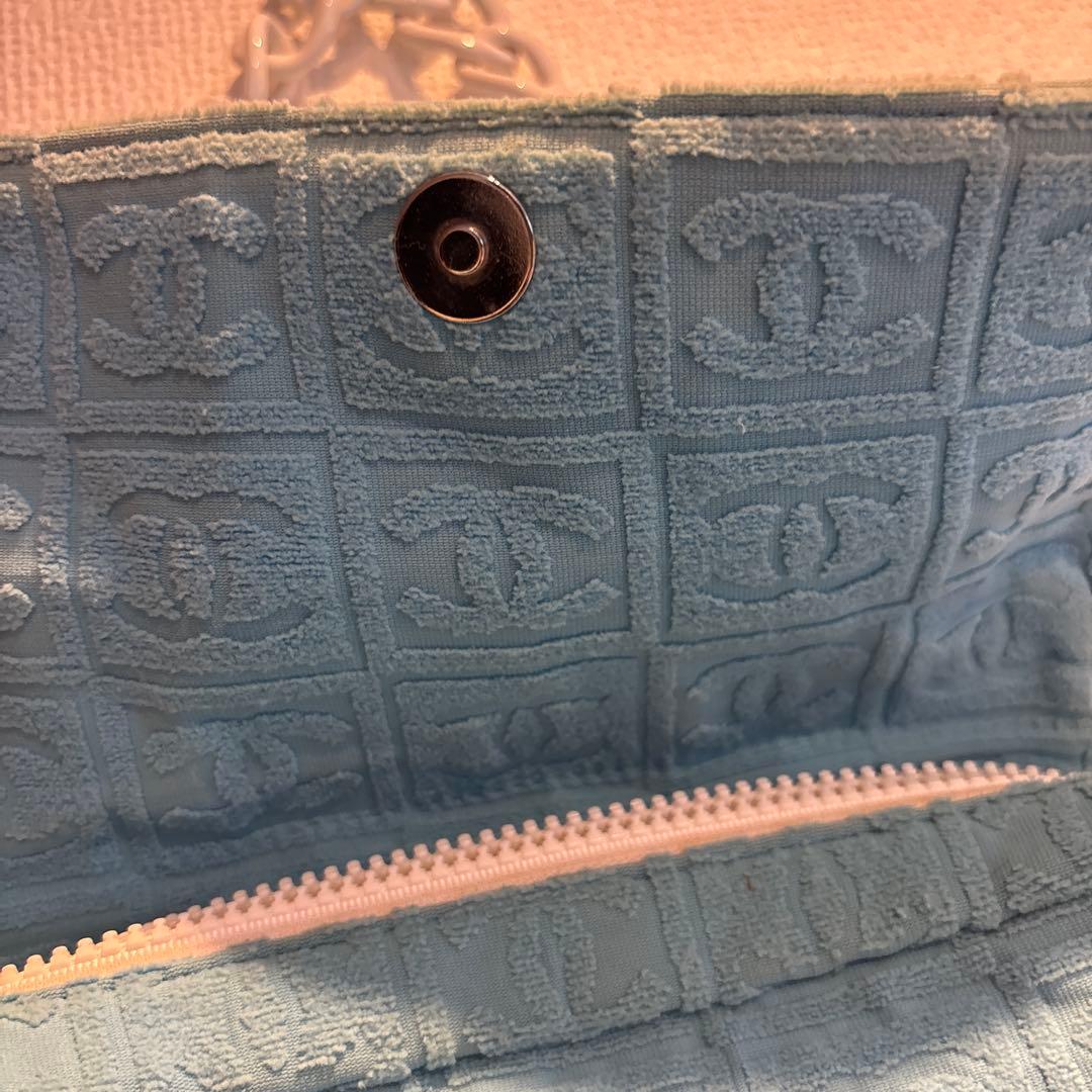 Chanel Blue Terry Cloth 2003 Sport Bag