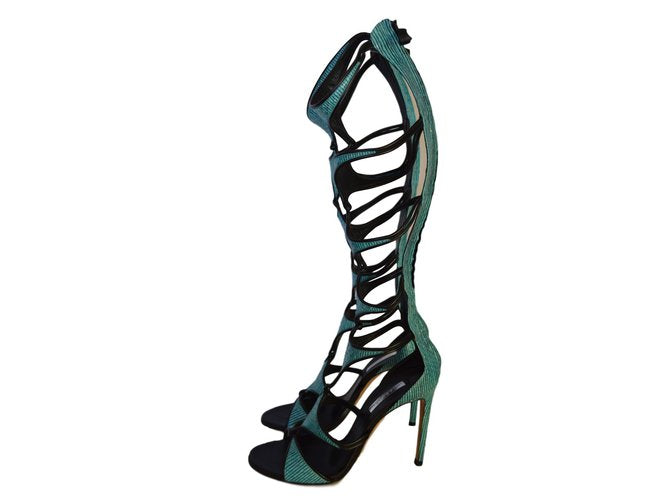 Casadei Exotic Skin Gladiator Heel - 36/36.5