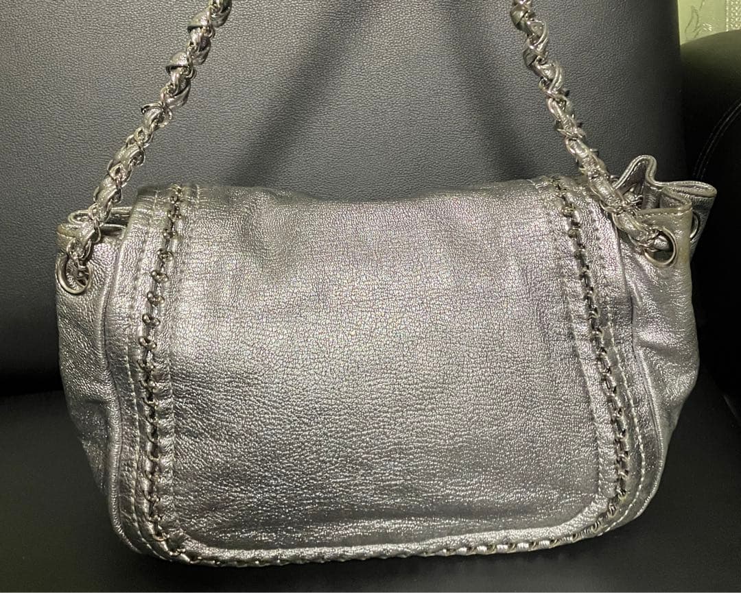 Chanel Silver Shoulder Bag