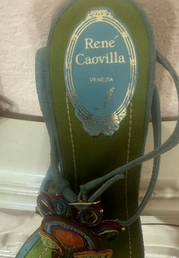 Rene Caovilla Beaded Heels - 38/38.5