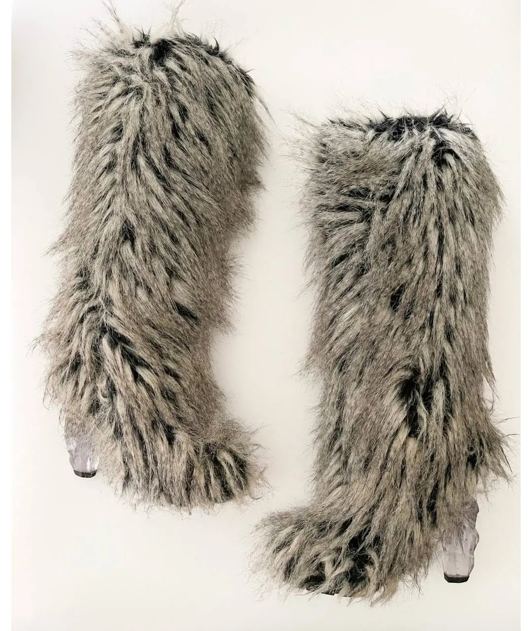 Chanel Fur Yeti Heeled Boots - 38.5