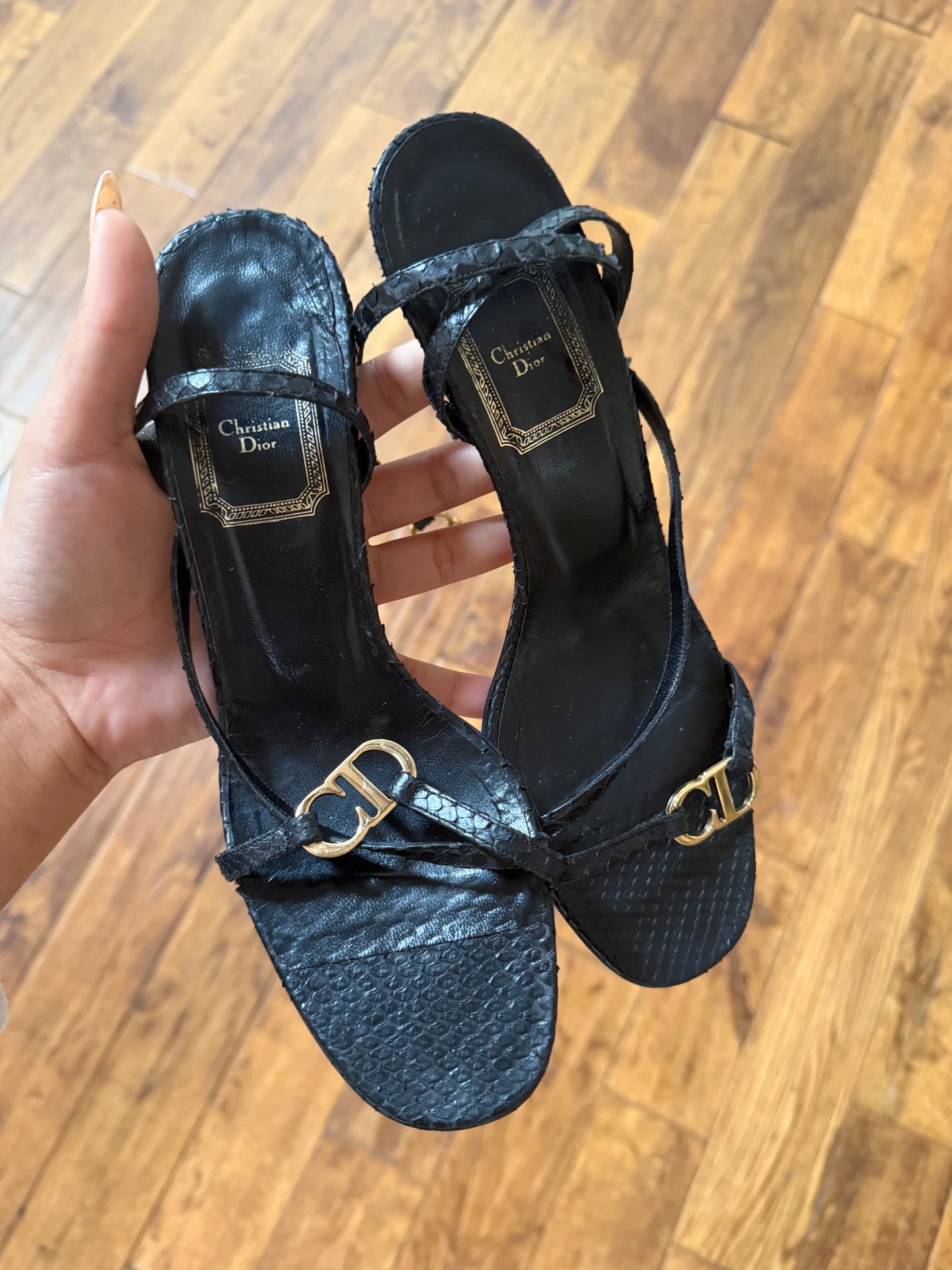 Dior Python CD Heels - 37/37.5