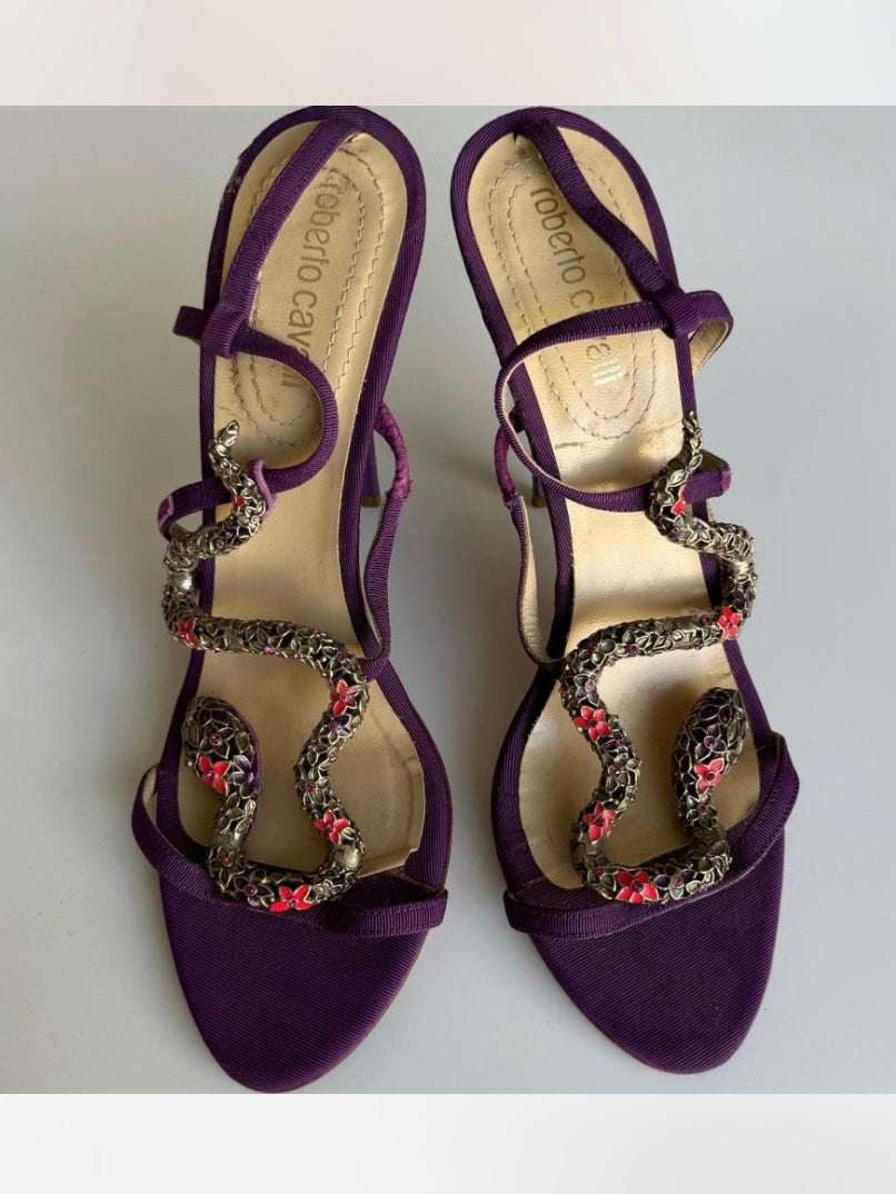 Roberto Cavalli Snake Heels - 39.5