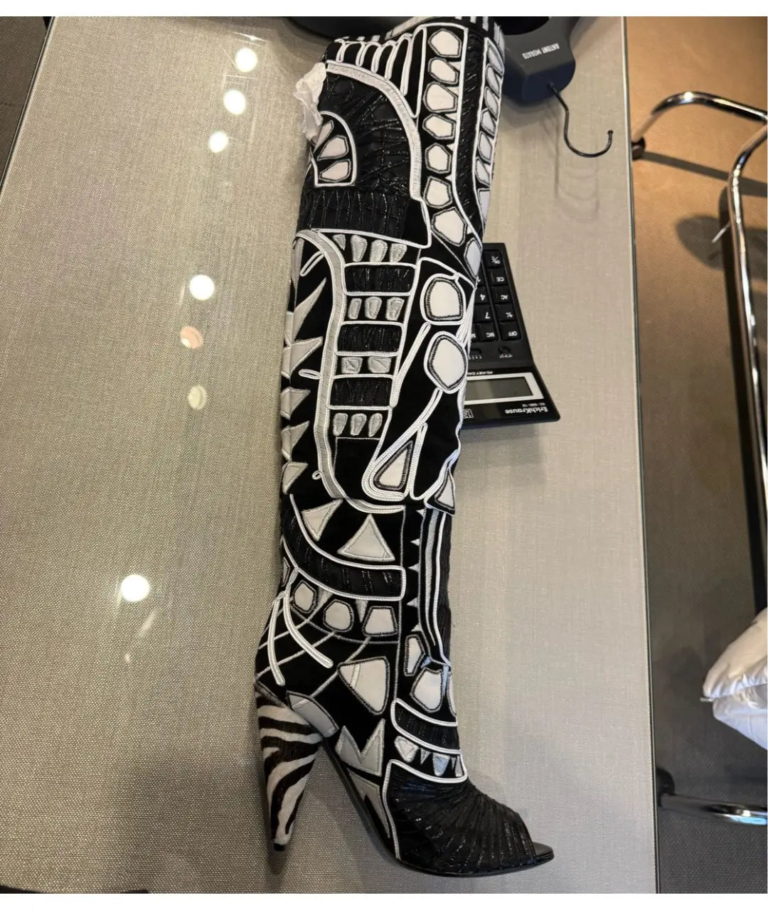 Tom Ford Geometric Runway Boots - 39