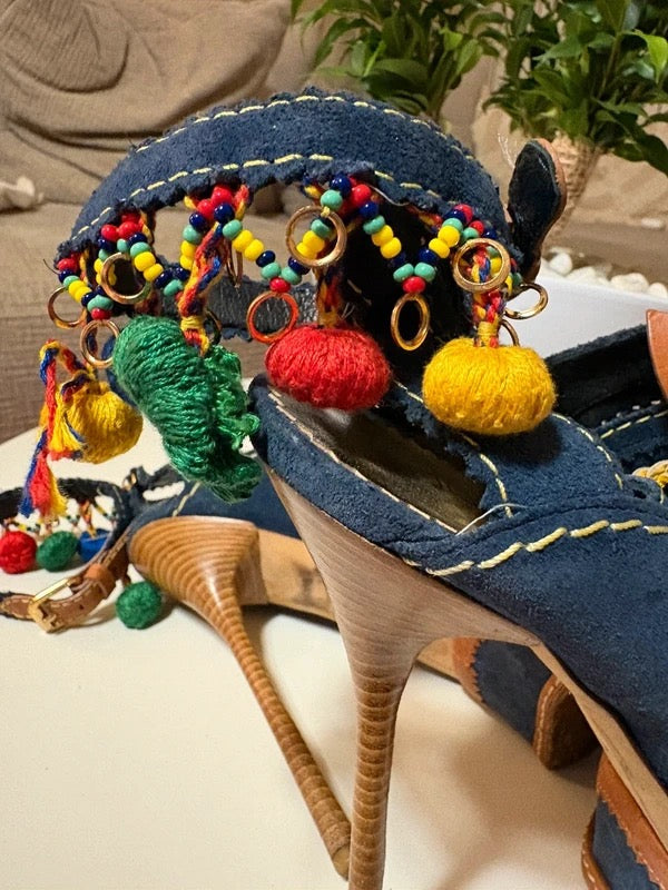 Dsquared2 Pom Pom Heels - 38.5
