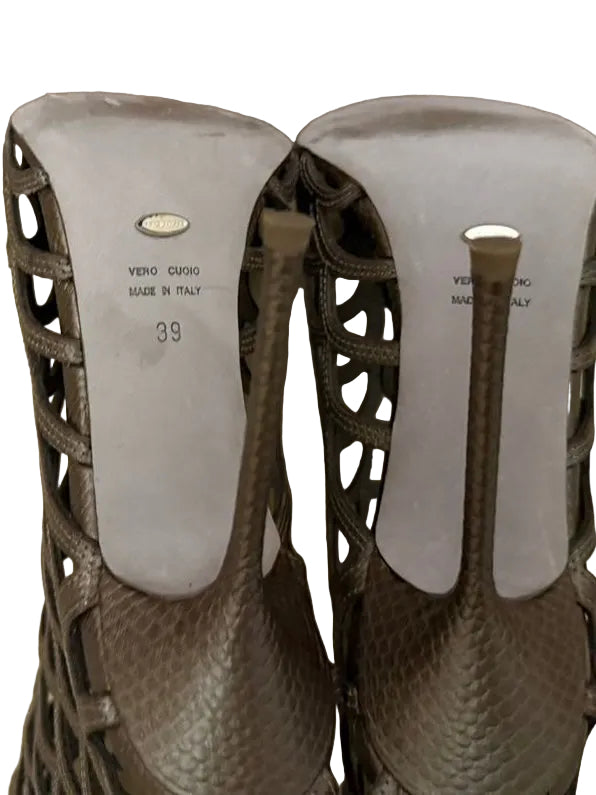 Sergio Rossi Fishnet Boots - 39