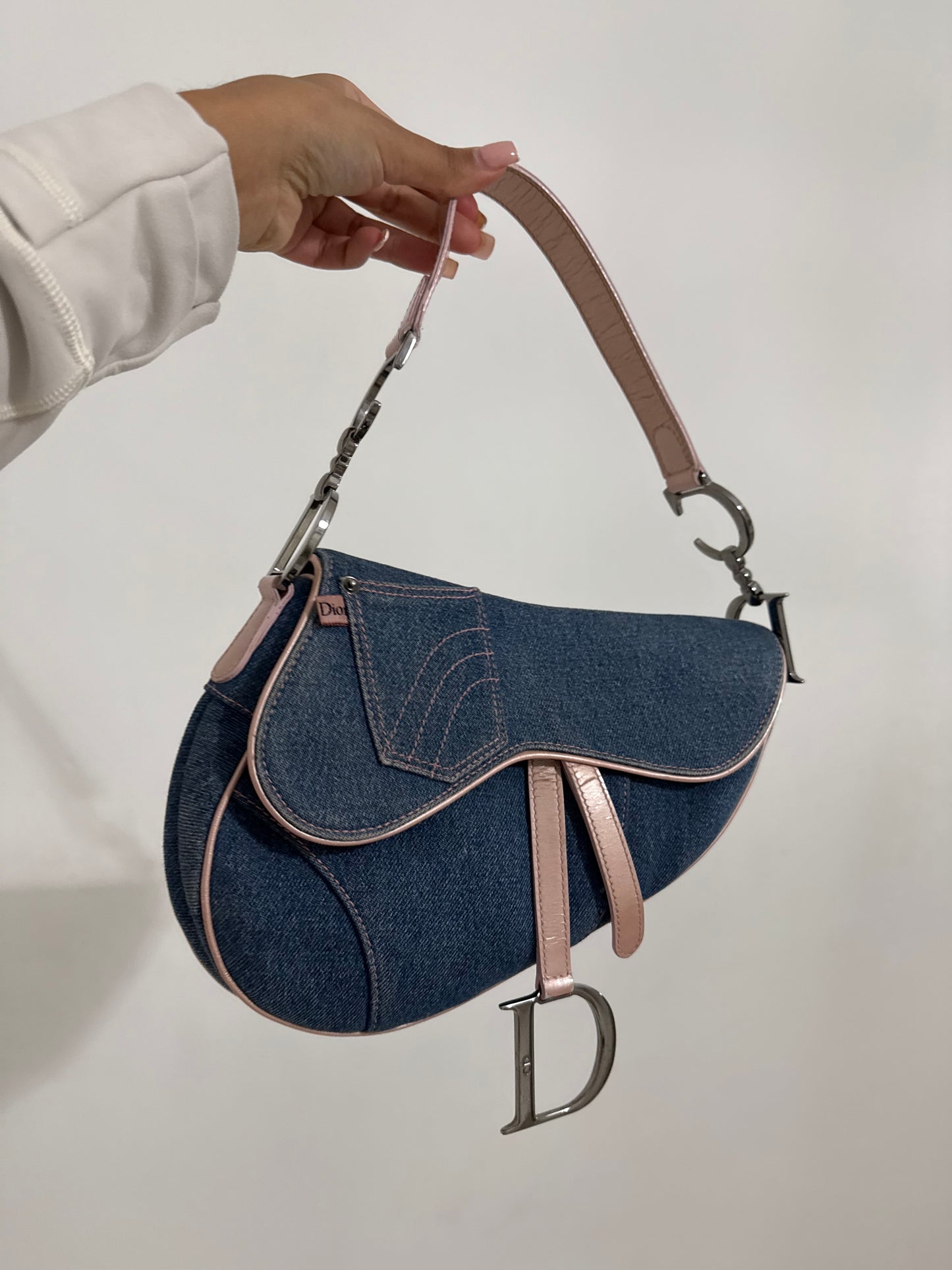 Dior Denim Saddle Bag