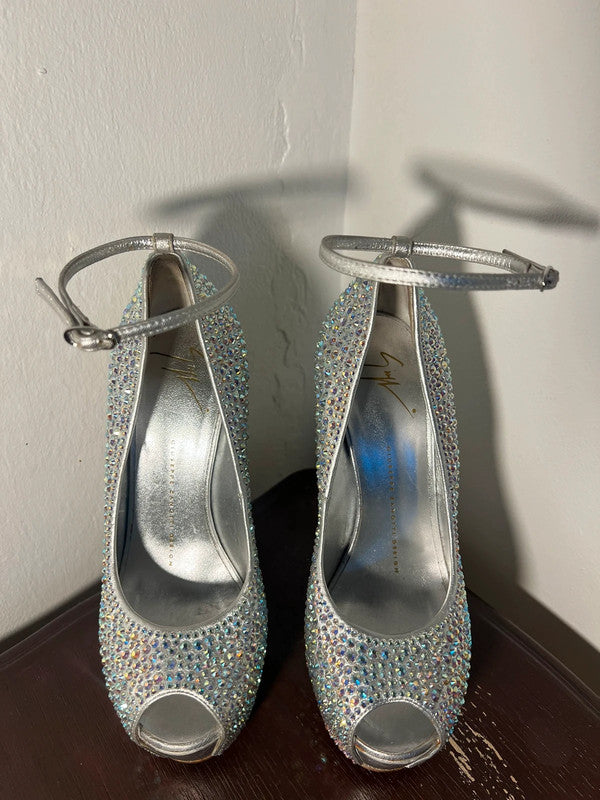 Giuseppe Zanotti Swarovski Crystal Wedge Brand New - 37