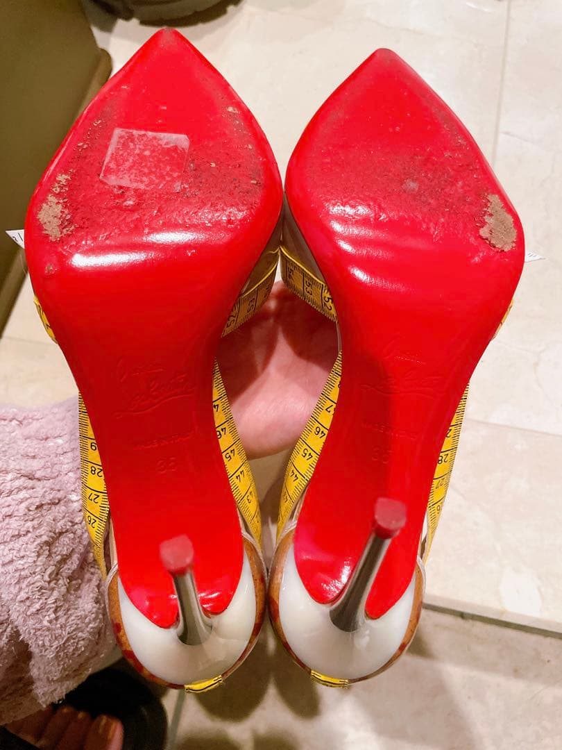 Christian Louboutin Measuring Tape Court Heel - 35