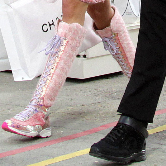 Chanel Tweed Boots - 39.5