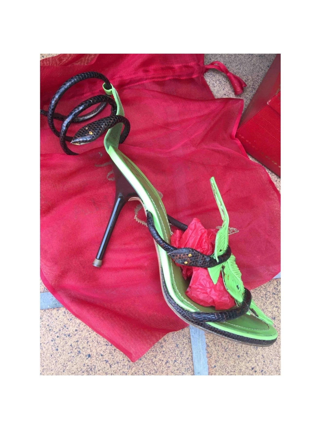 Rene Caovilla Leaf Heels - 36/36.5