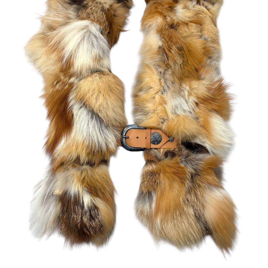 Dior Fox Fur Scarf/Shawl with Front Belt Clip