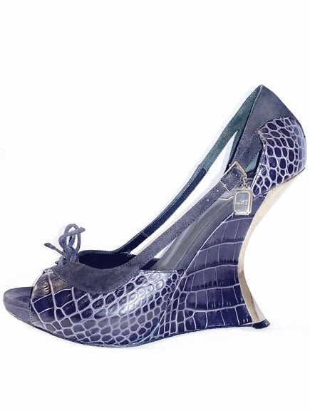 Dior Crocodile Wedges - 39.5
