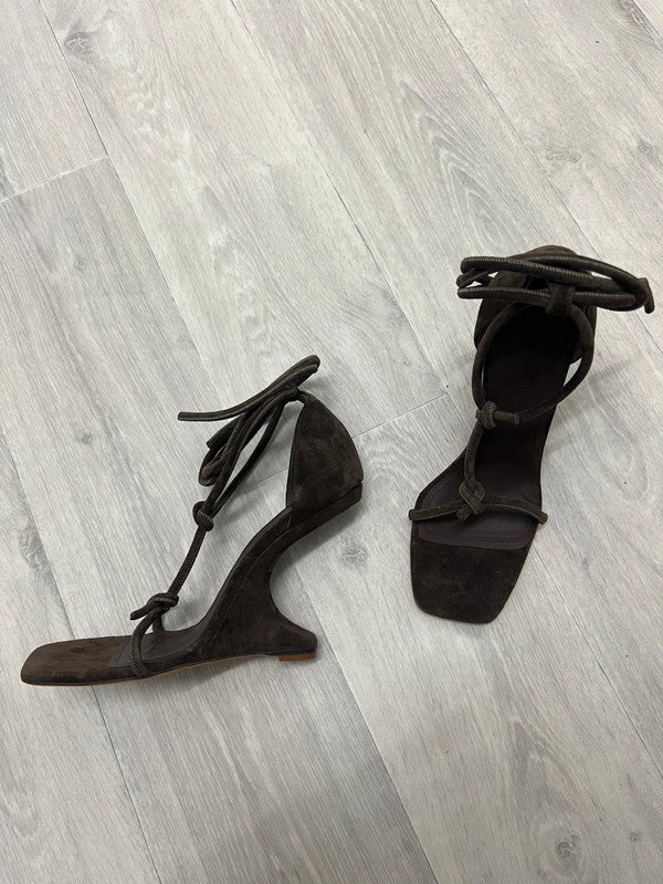 Rick Owens Cantilever Suede Heels - 40