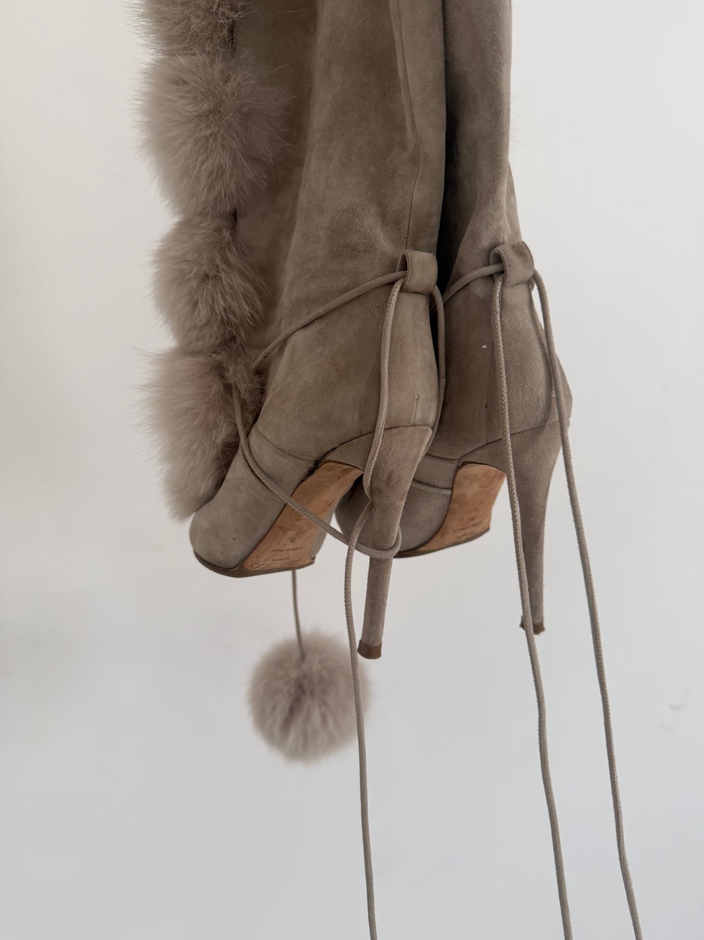 Jimmy Choo Fur Boots - 38/39