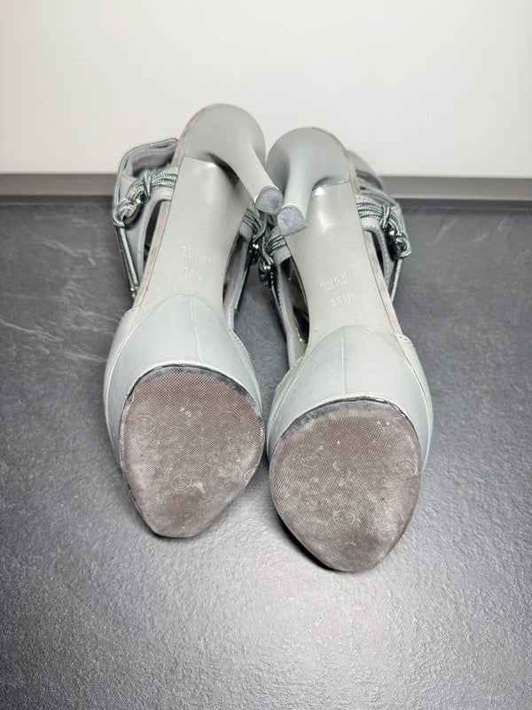 Gucci Sigrid Spring 2011 Platform Heels Grey  - 40