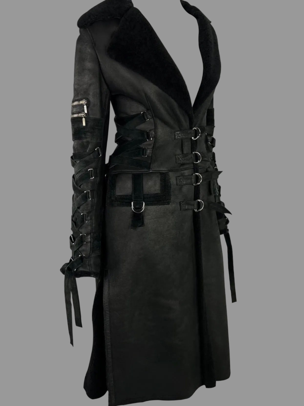 Versace F/W 2003 Bondage Coat - S