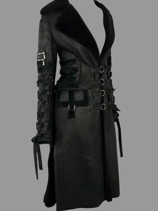 Versace F/W 2003 Bondage Coat - S