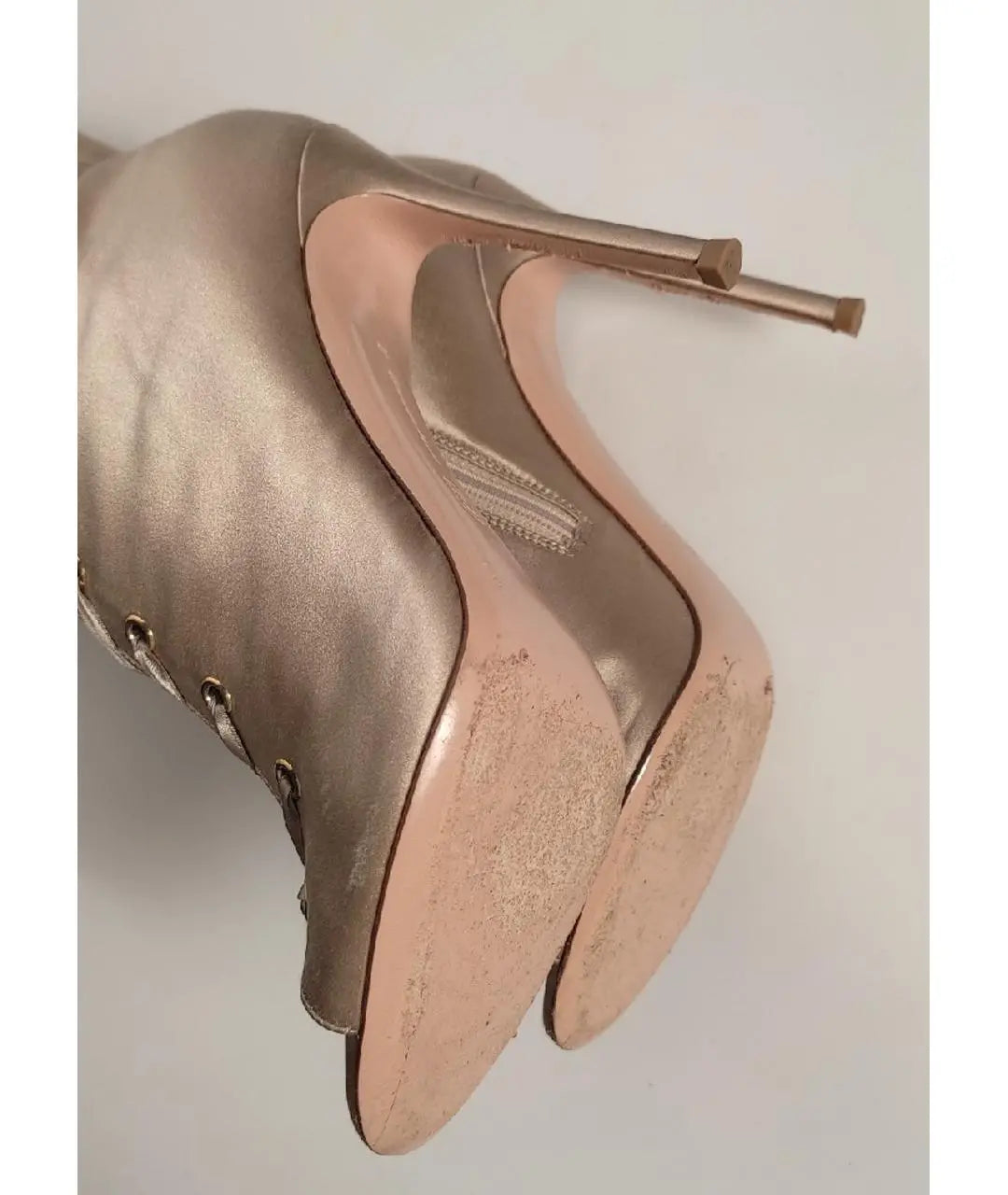 Gianvito Rossi Marie Satin Lace Up Boots - 39