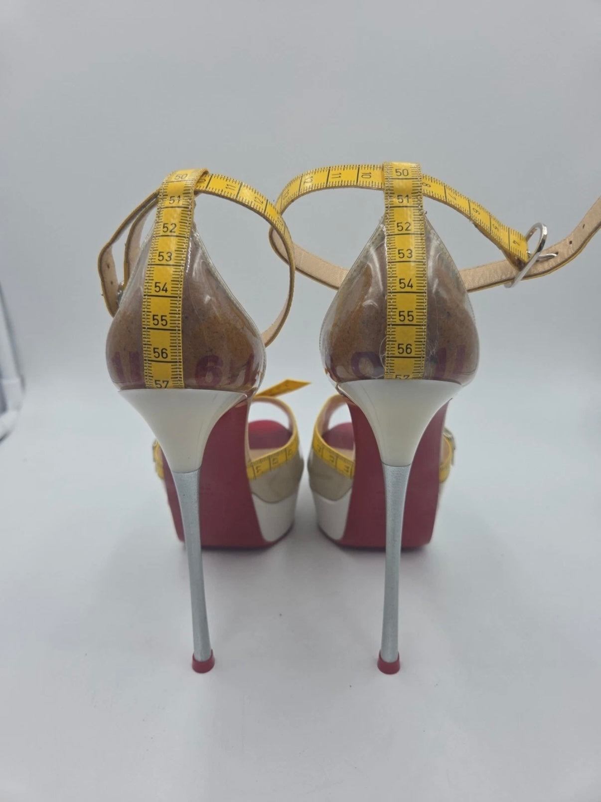 Christian Louboutin Measuring Tape Heels Limited Edition Collectors Item - 36